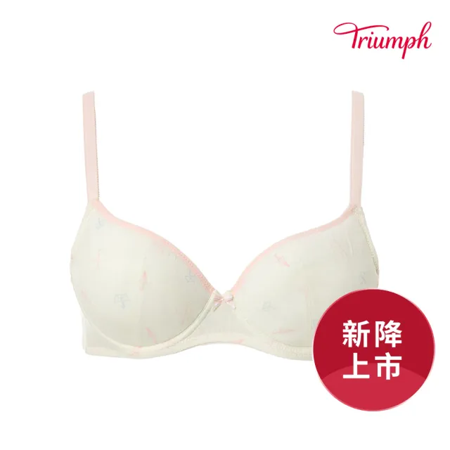 【Triumph 黛安芬】少女系列 牛奶紗Stage3軟鋼圈 B-D罩杯內衣(乳白色)