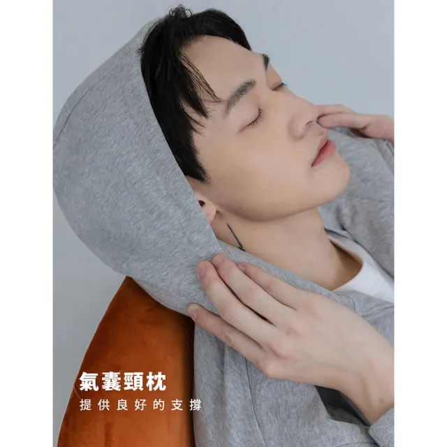 【CHECK2CHECK】充氣頸枕連帽外套(共三色)
