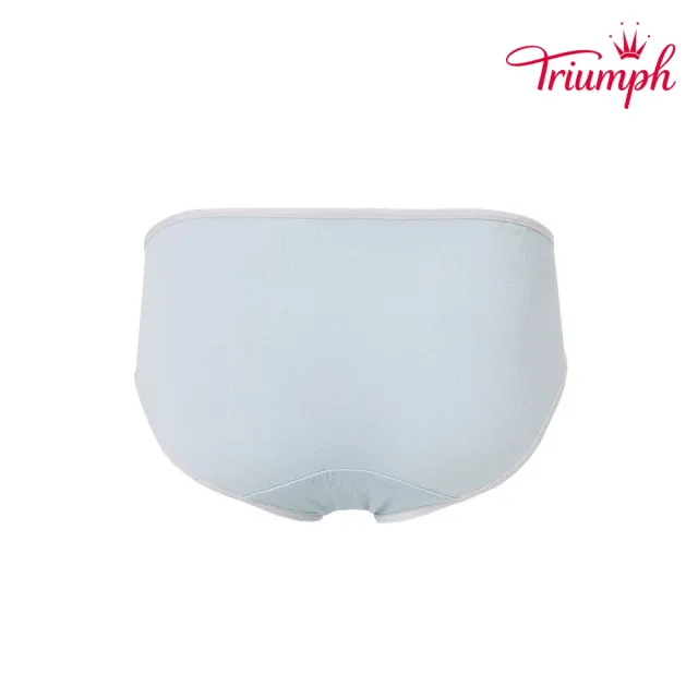 【Triumph 黛安芬】少女系列 冰咖啡紗包臀中腰三角內褲 M-EL(珍珠藍)