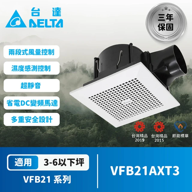 DELTA 台達電子DC直流換氣扇21型(VFB21AXT3)