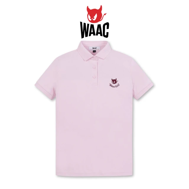 WAAC WAACKY PIQUE SS POLO 女士 短袖POLO衫 粉紅色