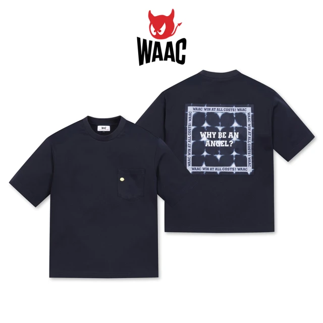 WAAC SCARF PATCH SS POCKET CREWNECK TOP 女士 口袋圓領短袖上衣 藍色