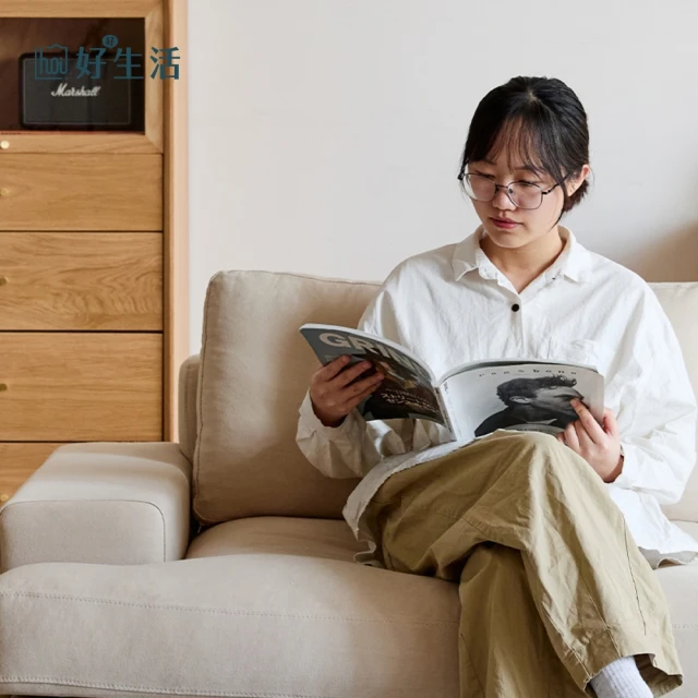 IDEA 古菲斯加厚飽滿雙人座沙發/貓抓皮沙發 布沙發(任選