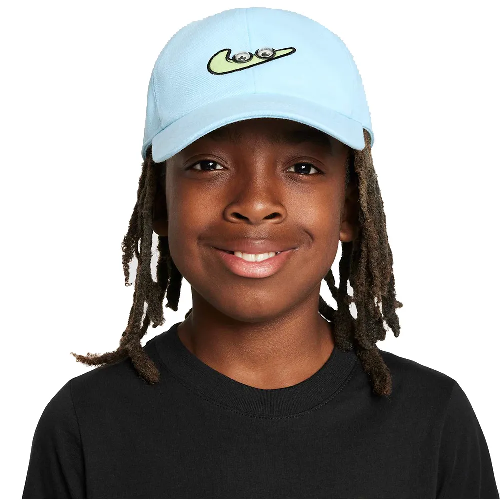 【NIKE 耐吉】運動帽 鴨舌帽 K NK CLUB CAP US CB SWOOSHY 中童 - FZ0831474