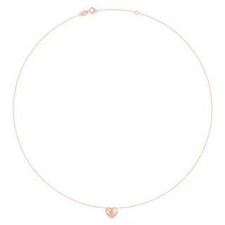 【Just Diamond】鎮金店 永恆之心 18K玫瑰金項鍊(網路限定)