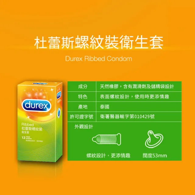 【Durex 杜蕾斯】凸點裝12入+螺紋裝12入+AIR輕薄幻隱潤滑裝8入保險套(共32入-避孕套/衛生套/極致輕薄系列)