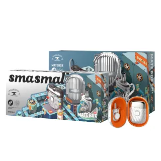 【SMASMALL 昔馬】昔馬玩美紳士電動刮鬍刀禮盒(刮鬍刀＆鼻毛刀&收納蛋三合一組/聖誕交換禮物)