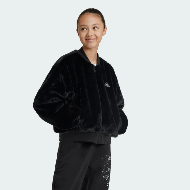 adidas 愛迪達 外套 童裝 大童 女童 運動立領外套 JG GLM BOMBER 黑 IV9419