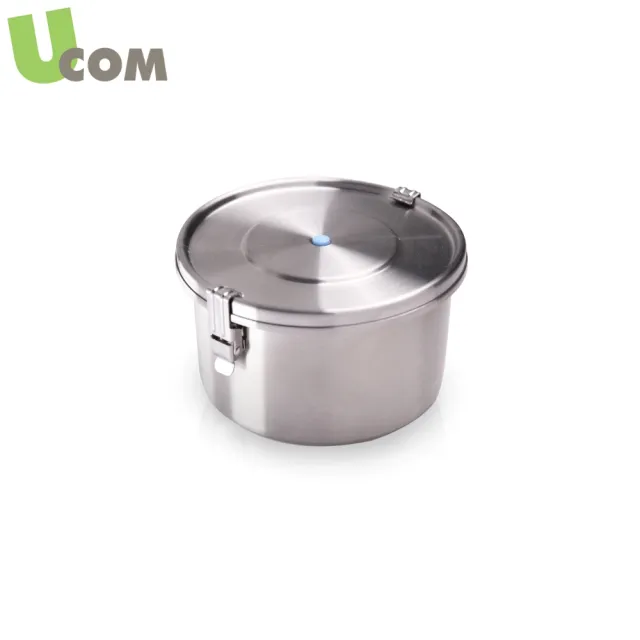 【UCOM 瑞康屋】永久抗菌V8589防溢圓形雙層餐盒40oz
