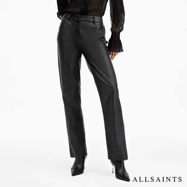 【ALLSAINTS】SAIGE 羊皮長褲皮褲 W037TB(直筒版型)