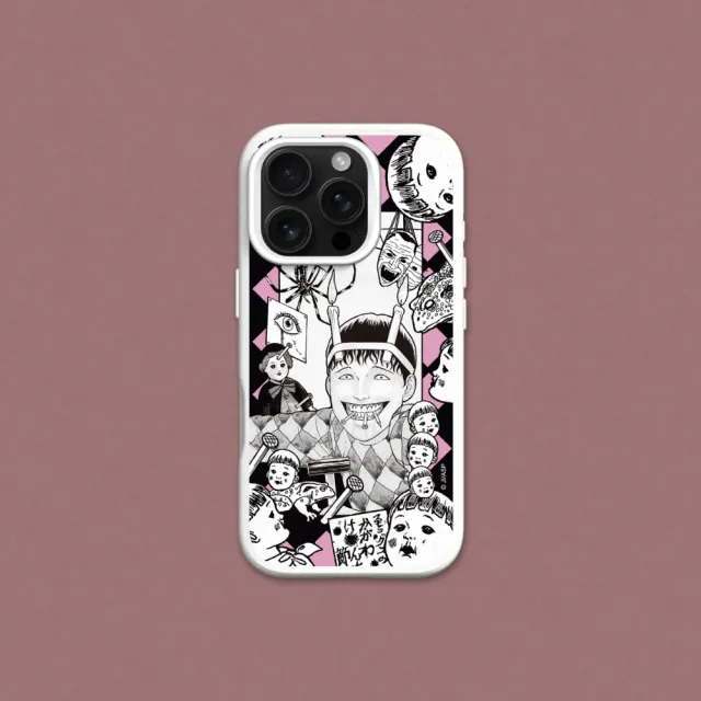【RHINOSHIELD 犀牛盾】iPhone 15系列 SolidSuit背蓋手機殼/伊藤潤二系列-雙一的快樂(伊藤潤二)