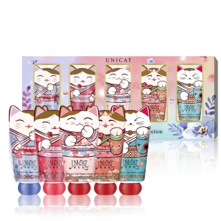 【UNICAT 變臉貓】中秋禮盒 招財貓護手霜禮盒5入X2盒 送禮推薦(超好聞的香氛 最棒的送禮選擇)
