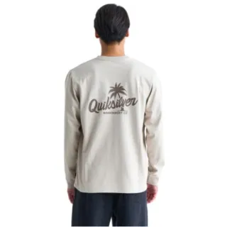 【Quiksilver】男款-PALM SCRIPT LT長袖T恤-卡其(QLT244031-BGE)