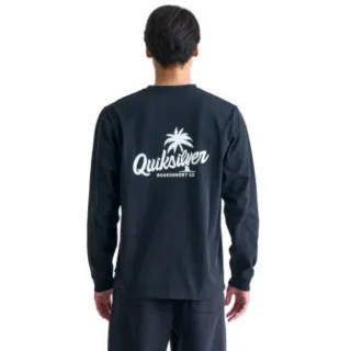 【Quiksilver】男款-PALM SCRIPT LT長袖T恤-黑色(QLT244031-BLK)