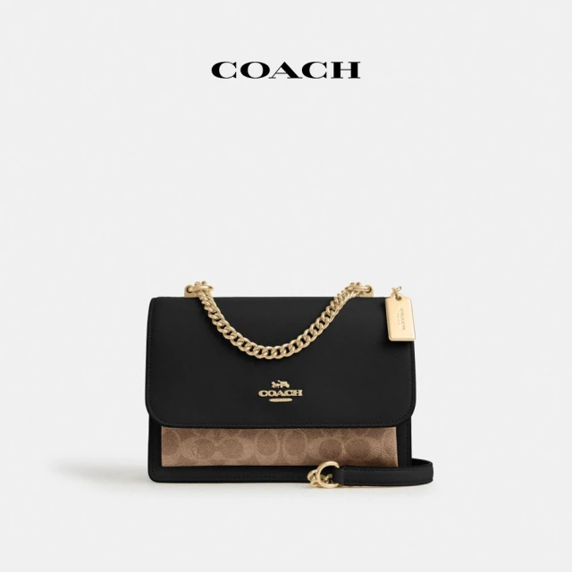 COACH 蔻馳官方直營 KLARE 經典Logo斜背包-黑色(CV978)