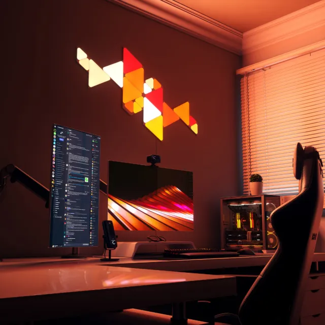 【Nanoleaf】Shapes智能三角燈3片擴充組(RGB LED 觸控 音樂 氣氛燈 LED燈 像素燈)
