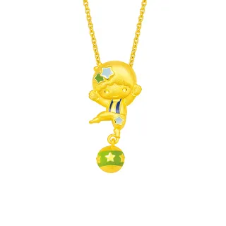 【Just Gold 鎮金店】三麗鷗 夢幻樂園-Kiki 黃金吊墜(不含鍊)