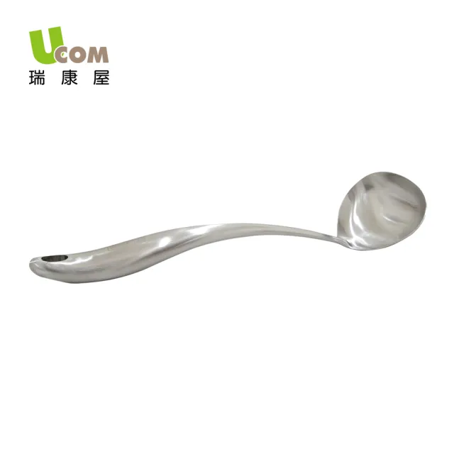 【瑞康屋UCOM】流線型霧鋼大湯杓1入