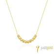 【Just Gold 鎮金店】緊緊相依 黃金項鍊(網路限定)