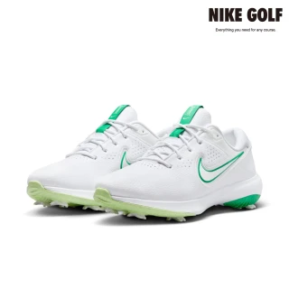 【NIKE GOLF】男款 Nike Victory Pro 3 高爾夫鞋寬版(白色/頂峰白色/綠色)