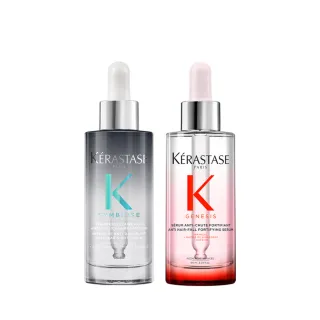 【KERASTASE 巴黎卡詩】極淨平衡+粉漾芯生頭皮精華組