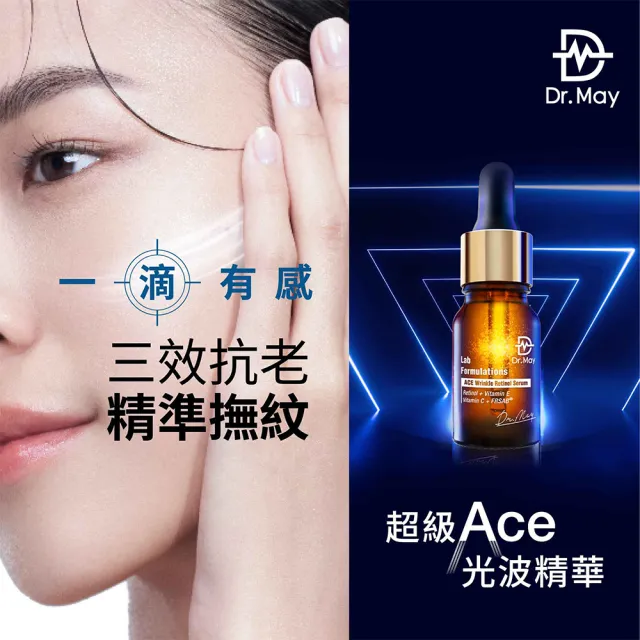 【Dr. May美博士】ACE撫紋精華10ml 二入組 買一送一(A醇撫紋抗老精華)