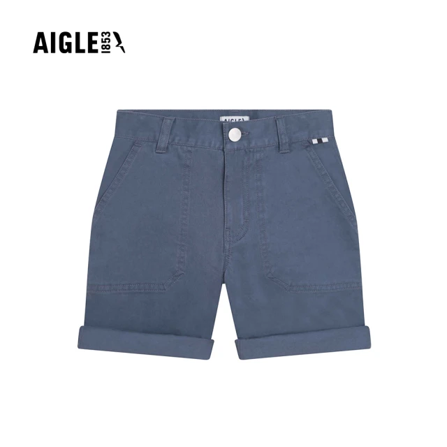 AIGLE 童 休閒短褲AG-54011A050 藍色(童裝 大童褲子 短褲)