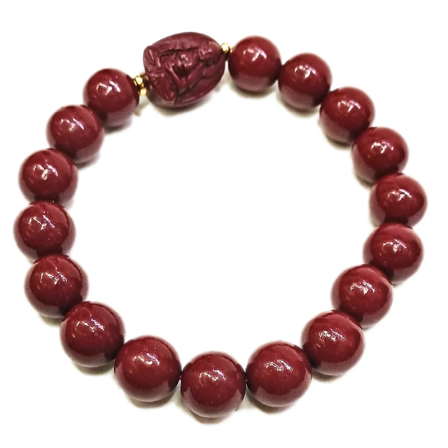 十方佛教文物 咬錢蟾蜍{黑檀}+編織手鍊(大悲咒加持108遍