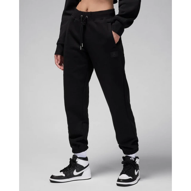 NIKE 耐吉 喬丹 長褲 休閒褲 運動褲 棉褲 女款 AS W J FLT FLC PANT 24 黑色(FV7060010)