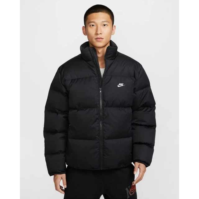 NIKE 耐吉 舖棉外套 保暖外套 保暖夾克 男款 AS M NK CLUB TF PUFFER JKT DWN 黑色(FZ5029010)