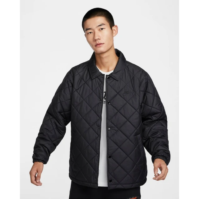 NIKE 耐吉 舖棉外套 保暖外套 保暖夾克 男款 AS M NK CLUB TF LTWT QLT FILL 黑色(FZ0635010)