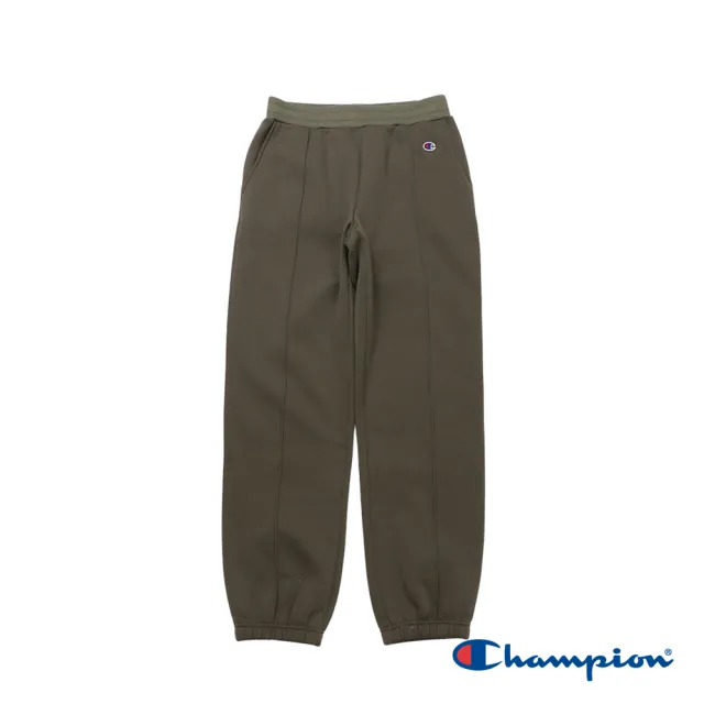 【Champion】官方直營-SPORTS 刺繡C標素色拉絨保暖休閒運動長褲-女(3色可選)