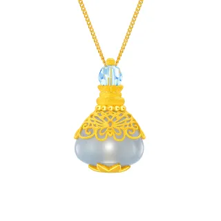 【Just Gold 鎮金店】摯愛物語-藍蝶香水瓶 黃金吊墜(不含鍊)