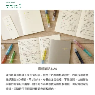 【MIDORI】《Commonplace Book 靈感筆記本 A6》