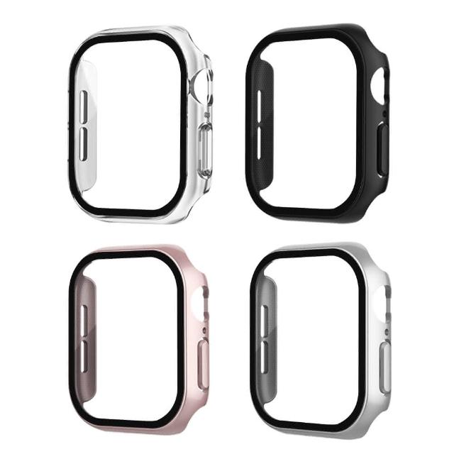 Apple Watch Series 10 46mm 全包覆 系列 9H鋼化玻璃貼 錶殼 一體式保護殼 