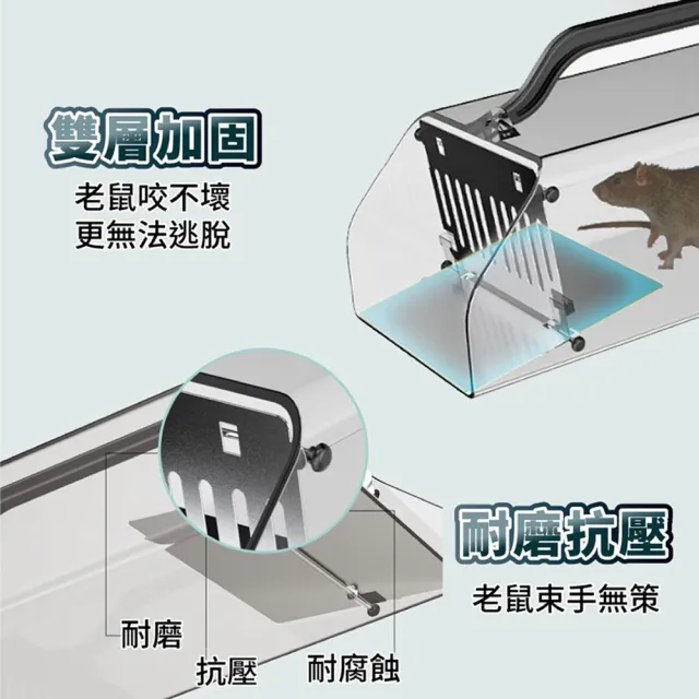 【ANTIAN】家用全自動鼠洞捕鼠器 老鼠籠 捉耗子神器 踏板式誘捕抓老鼠 驅鼠器 捕鼠神器 滅鼠器
