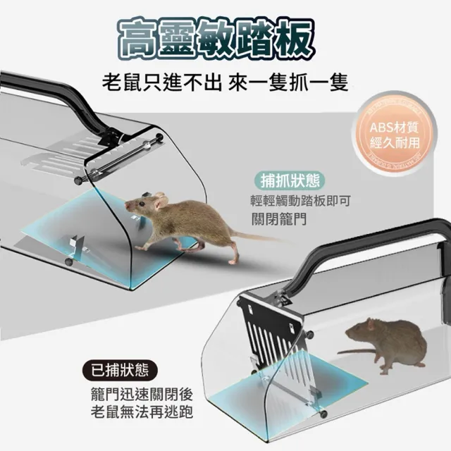 【ANTIAN】家用全自動鼠洞捕鼠器 老鼠籠 捉耗子神器 踏板式誘捕抓老鼠 驅鼠器 捕鼠神器 滅鼠器