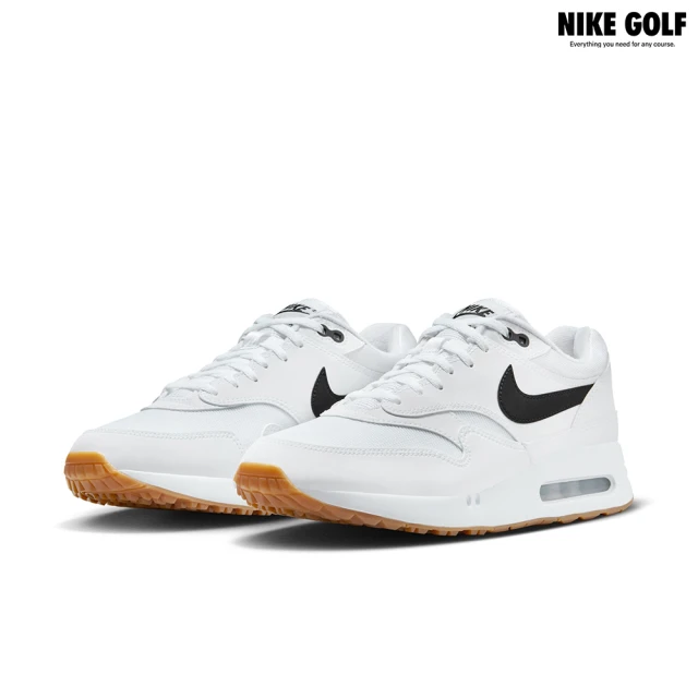 NIKE GOLF 男款 Nike Air Max 186 OG G 高爾夫球鞋(白色/黑色/膠棕色)