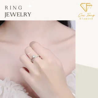 【CF Diamond】戒指 莫桑鑽《三生三世》(50分  女戒 鑽戒 生日禮物 求婚)