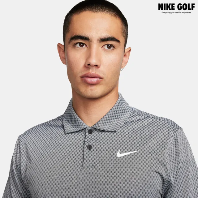 【NIKE GOLF】男款 Nike Tour DriFIT高爾夫球衫(黑色/深煙灰色/淺煙灰色/白色)