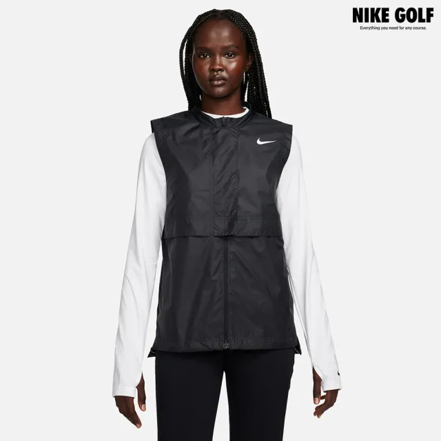 【NIKE GOLF】女款 Nike Tour Repel 高爾夫馬甲背心(黑色)