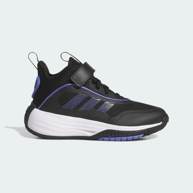 adidas 愛迪達 籃球鞋 女鞋 中童 大童 運動鞋 包覆 緩震 魔鬼氈 OWNTHEGAME 3.0 K 黑 JI0393(C5106)