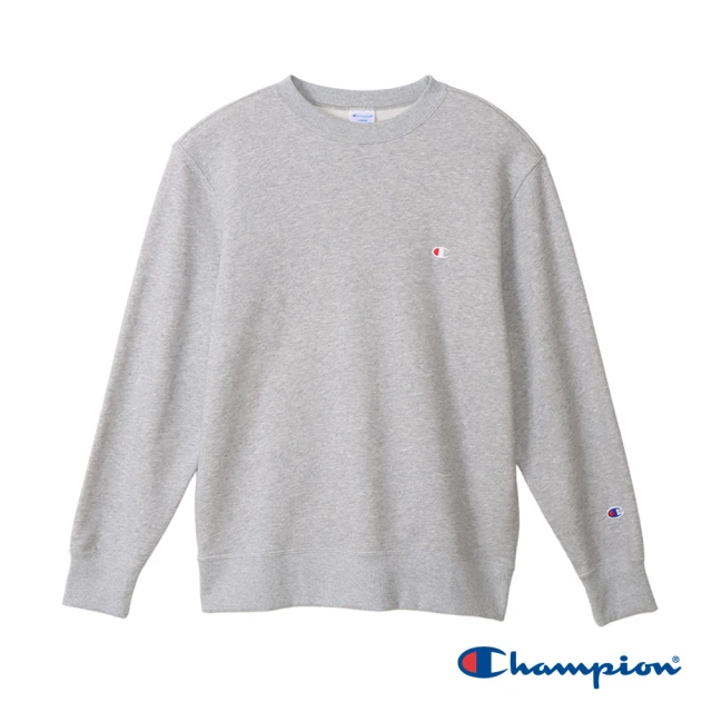 Champion 官方直營-BASIC 經典刺繡C標棉質長袖大學TEE/圓領TEE-男(4色可選)