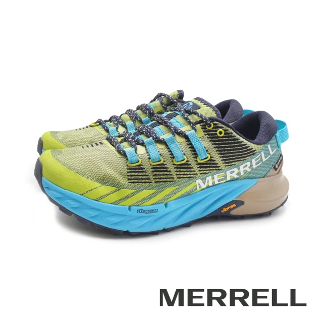 MERRELL 女 AGILITY PEAK 4 GTX 防水戶外健身輕量型慢跑越野鞋 女鞋(藍綠)