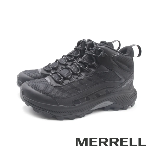 MERRELL 男 SPEED STRIKE 2 MID GTX中筒防水登山健行鞋 男鞋(黑色)