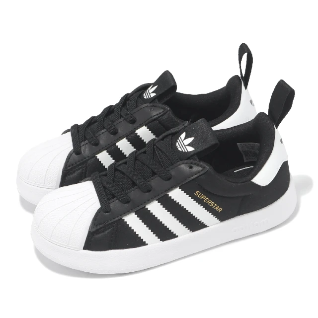 adidas 愛迪達 休閒鞋 adiFom Superstar 360 C 中童 黑 白 套入式 貝殼頭 小朋友 愛迪達(IH3503)