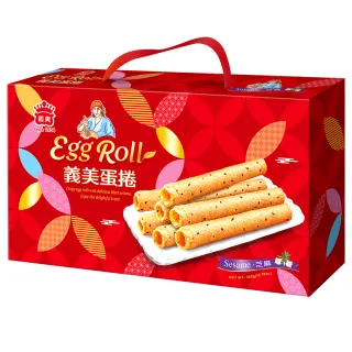 【義美】義美蛋捲禮盒-旺福款2盒組(360g/盒；過年/年節/禮盒/分享)