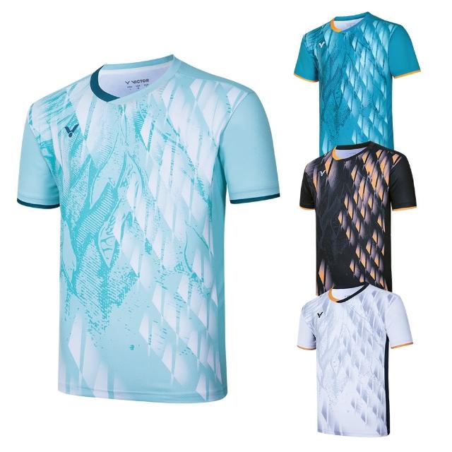 【VICTOR 勝利體育】國際選手推廣服 中性(T-45000TD A/C/F/M 白/黑/青羽/天青)