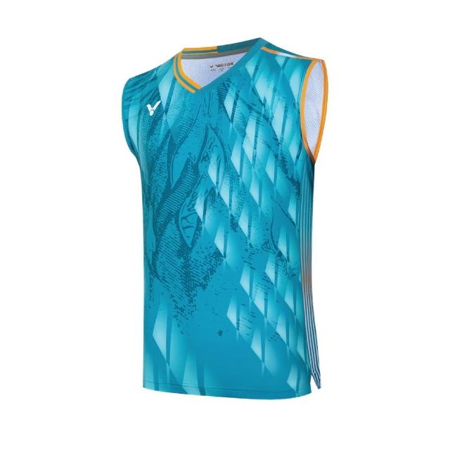 【VICTOR 勝利體育】戴資穎專屬配色賽服背心 中性(T-45001 F青羽)