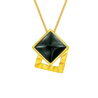 【Just Gold 鎮金店】幾何魅力 黃金吊墜(不含鍊)